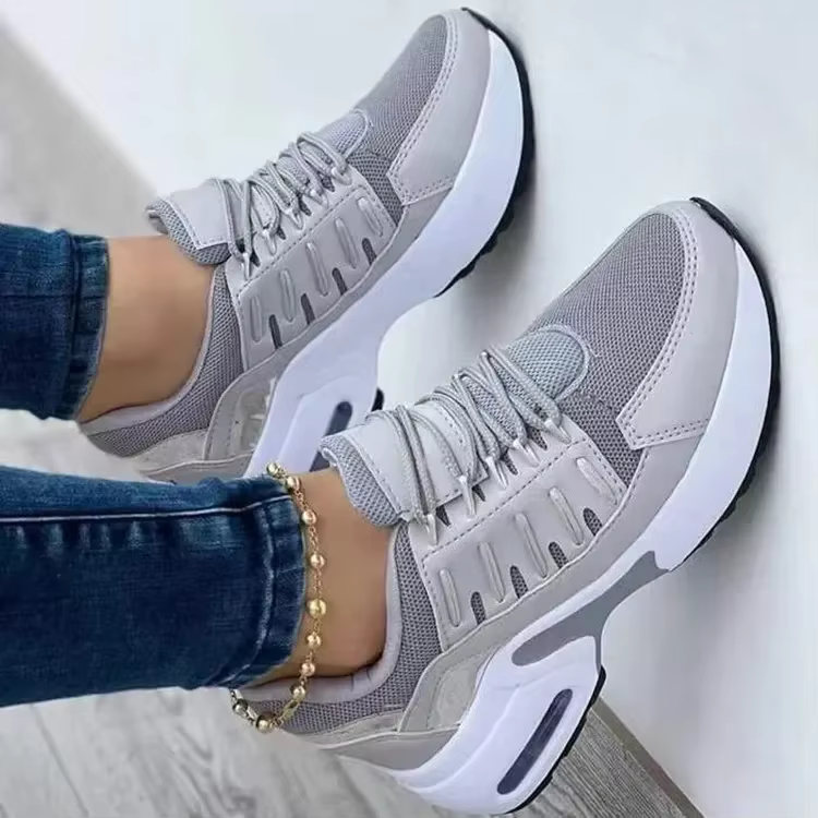 Baskets de tennis à plateforme pour femmes, chaussures de course décontractées, maille anti-aldes, g