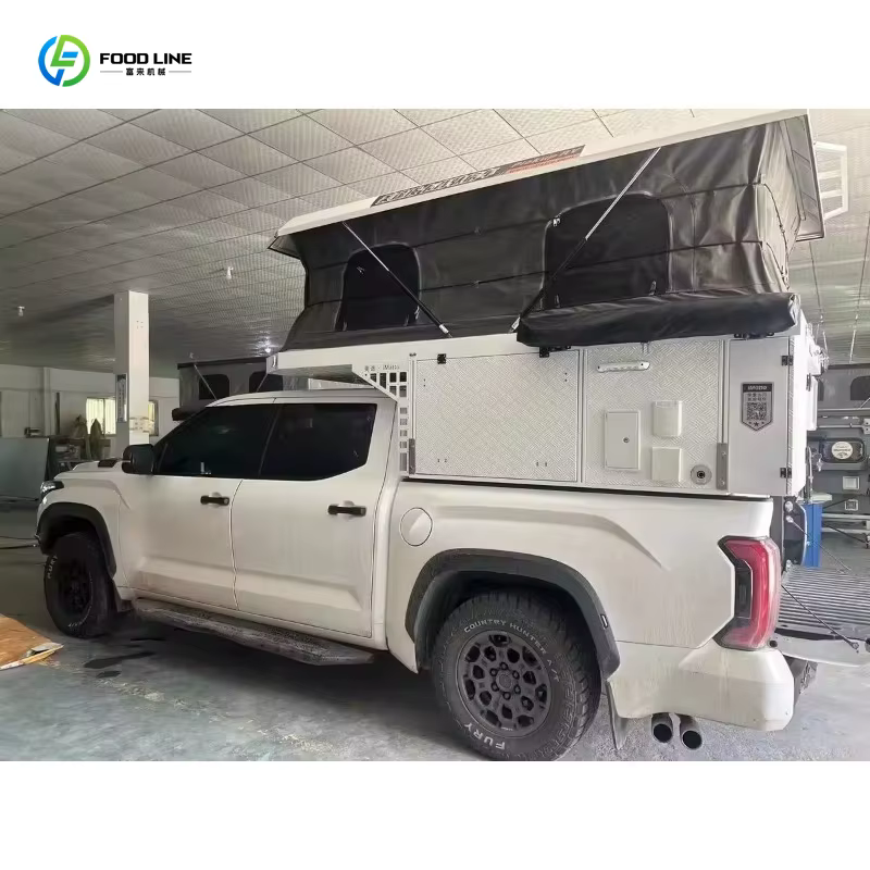 Tente de toit pliable personnalisée pour camion, design spacieux et durable avec support de toit pou