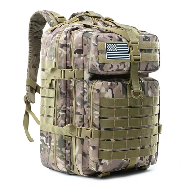 50L homme sacs à dos tactiques sacs de voyage en plein air en plein air 3P sac d'école EDC Molle Pac