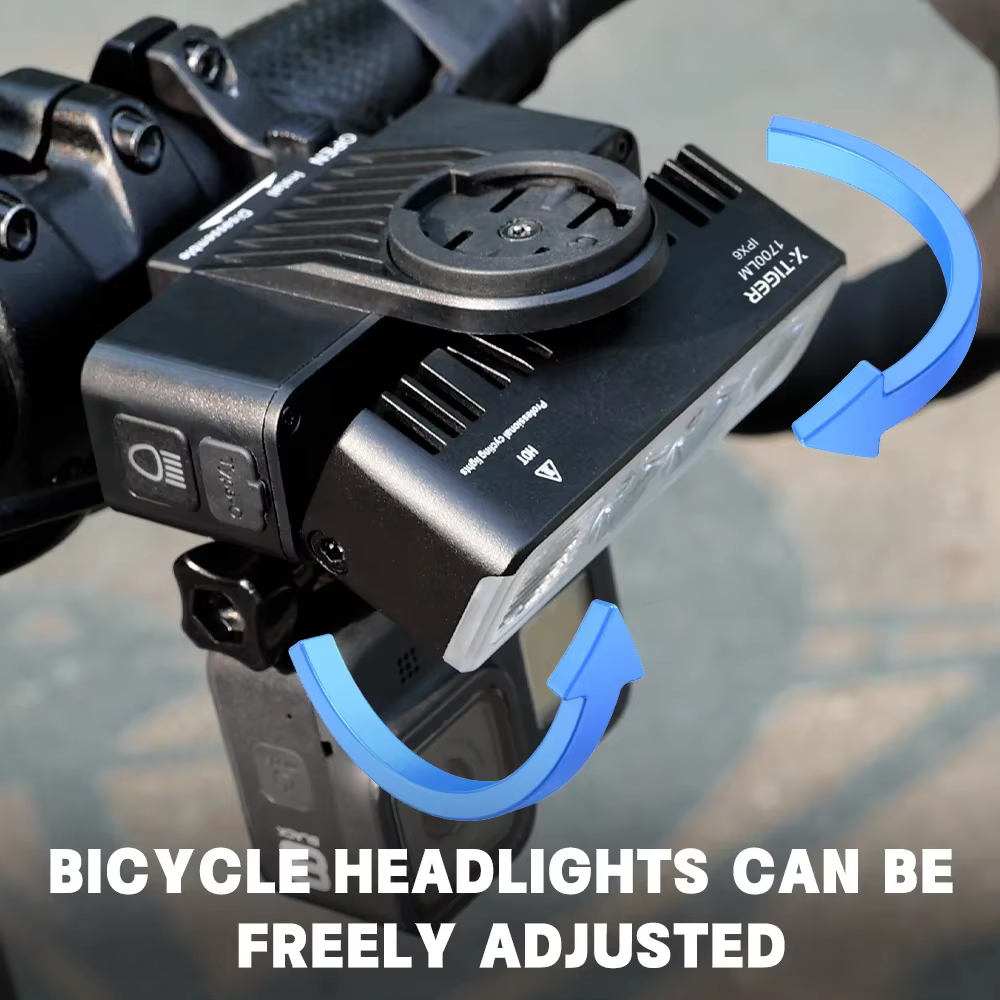 X-TIGER Vélo de route Sunshine TYPE-C développements port 5000 mAh IPX6 étanche Avec support de comp