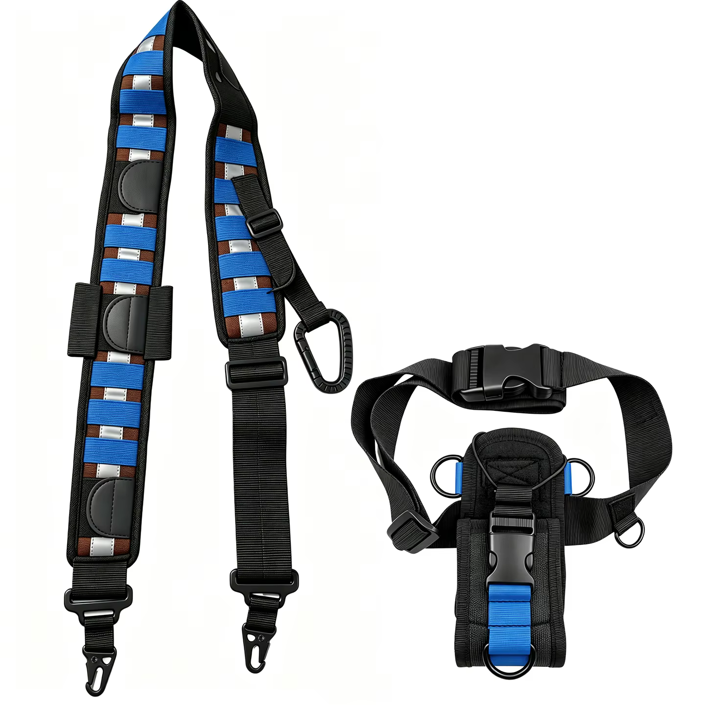 Sangles d'épaule larges tactiques pour pompiers et patrouilles, sangles d'épaule pour équipes de sau