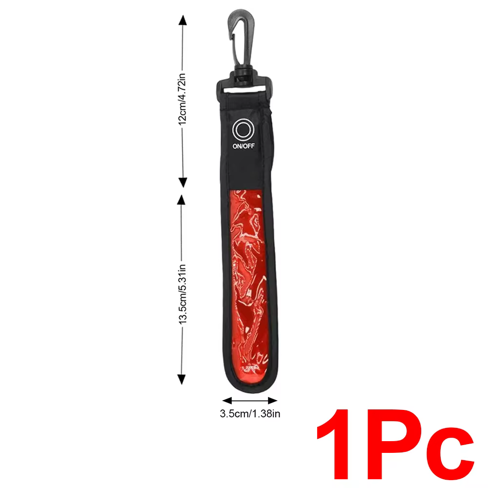 Clignotant LED voyant d'avertissement sac à dos pince sangle de nuit équipement de sécurité en plein