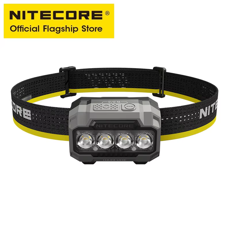 NITECORE HA23 UHE lampe frontale légère AAA 3 températures de couleur 600 Lumens phare IP68 pour cou