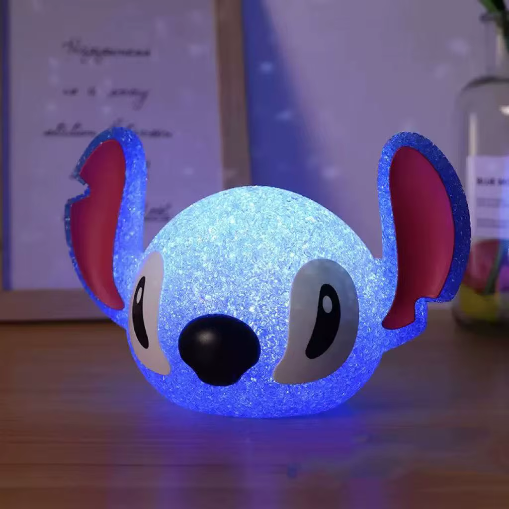 Lilo Stitch – lampe de nuit à Projection de particules 3D, lampe de bureau créative pour enfants, dé