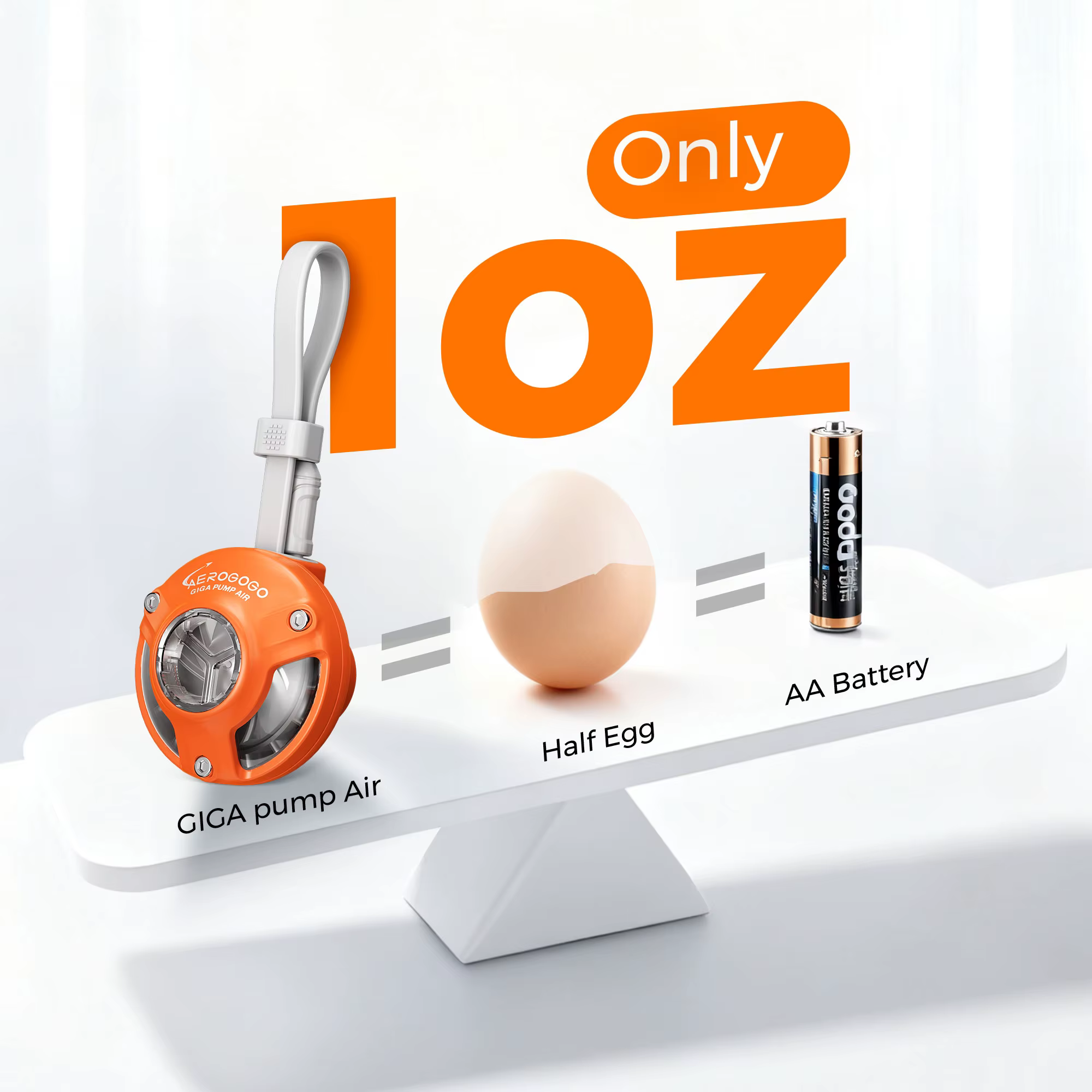 Pompe à air ultra-légère Aerogogo Giga Pump Air 28g