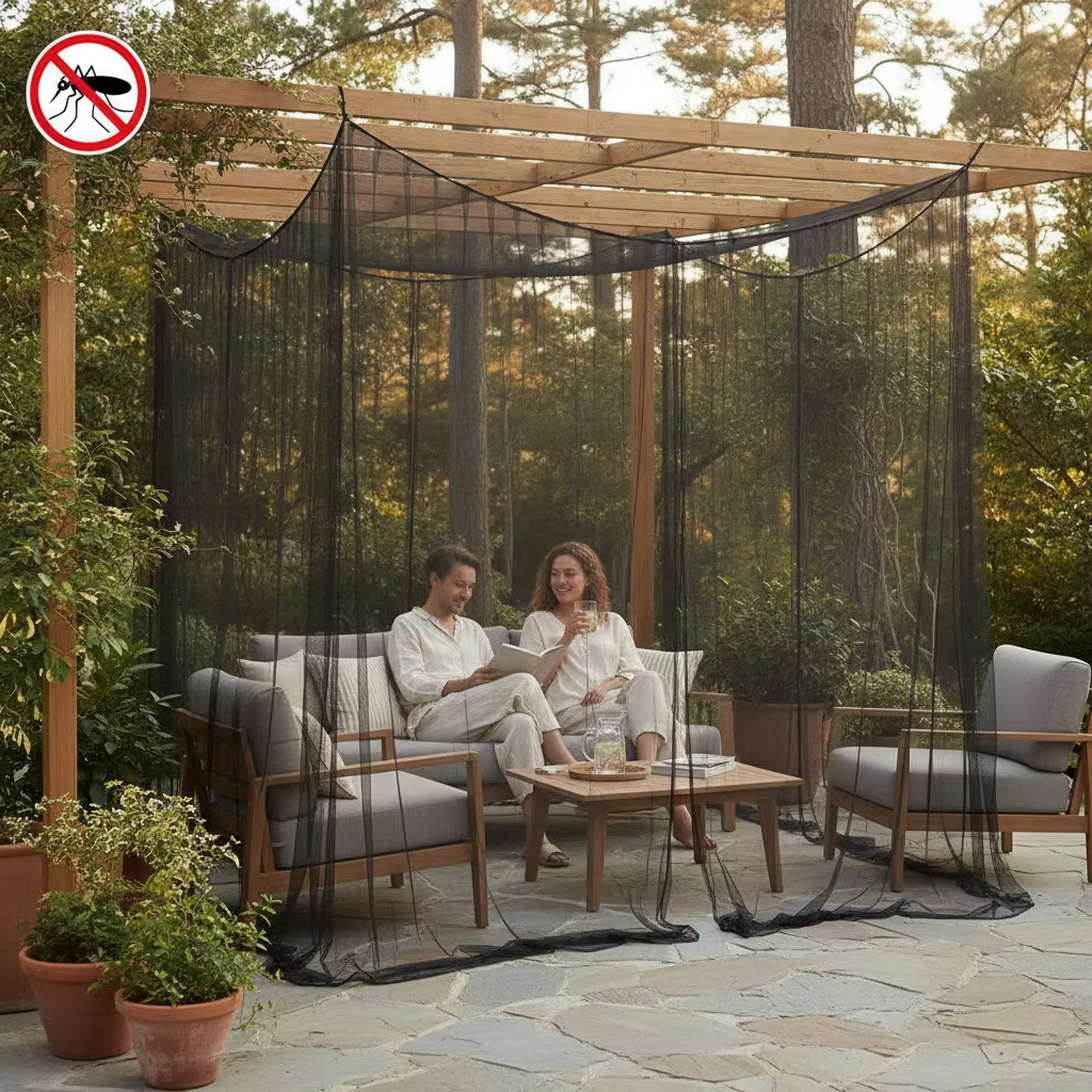 Moustiquaire d'extérieur pour gazebo