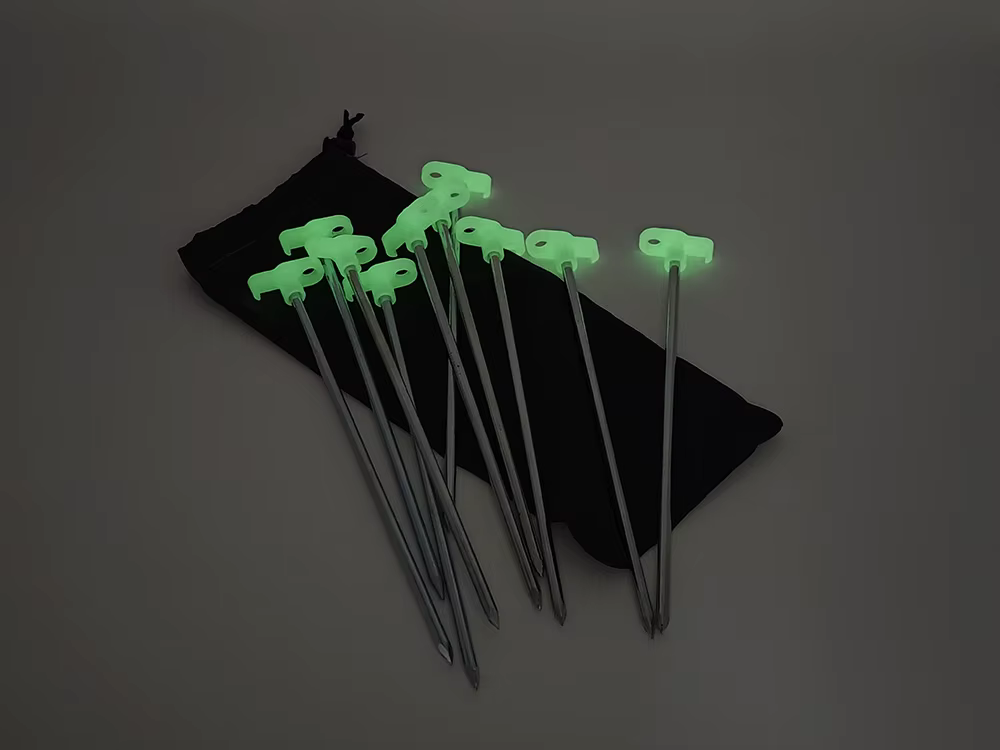 Piquets de tente fluorescents de 25cm