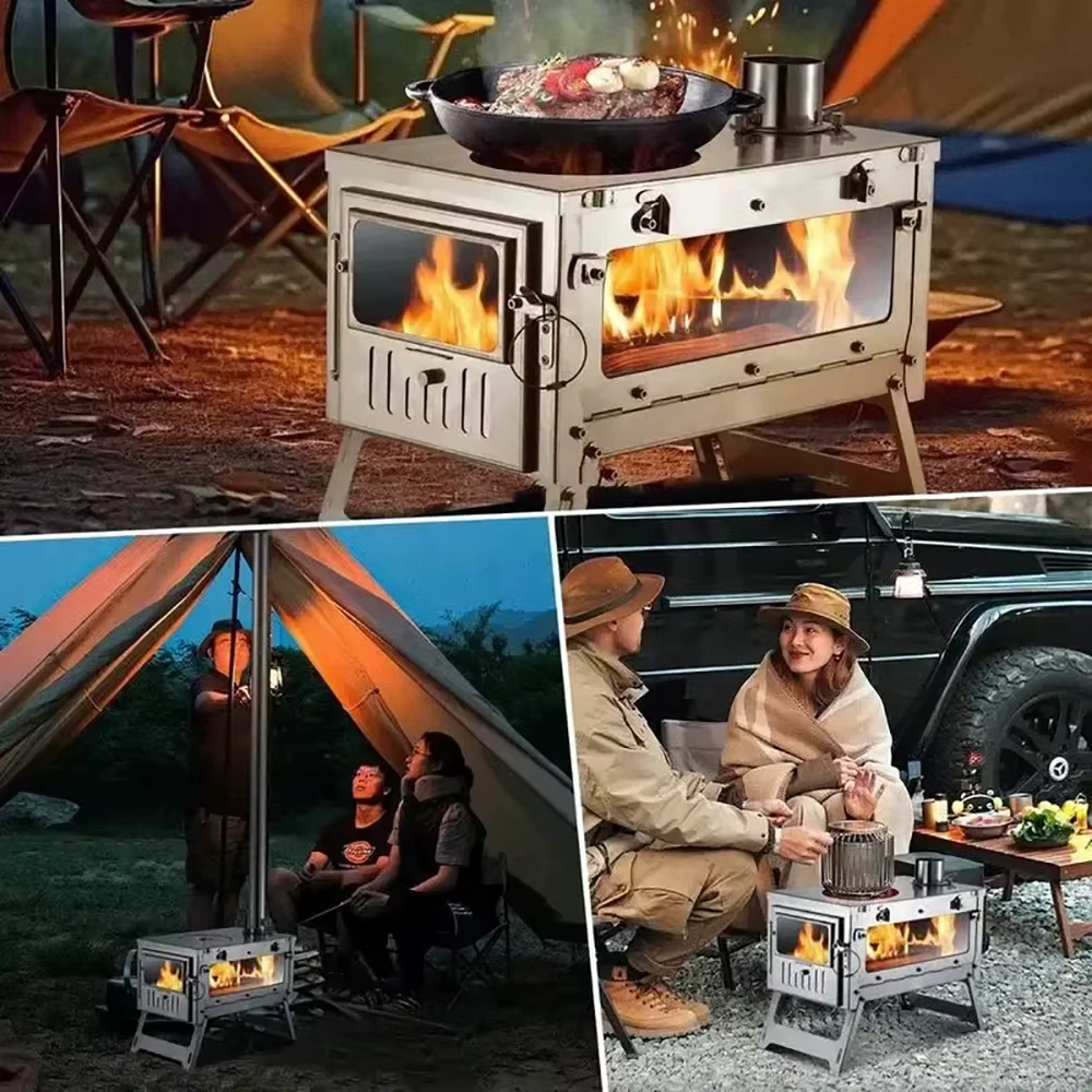Poêle à barbecue pliant Camping