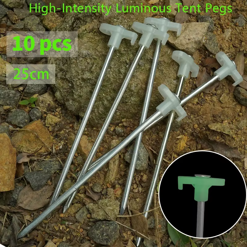 Piquets de tente fluorescents de 25cm