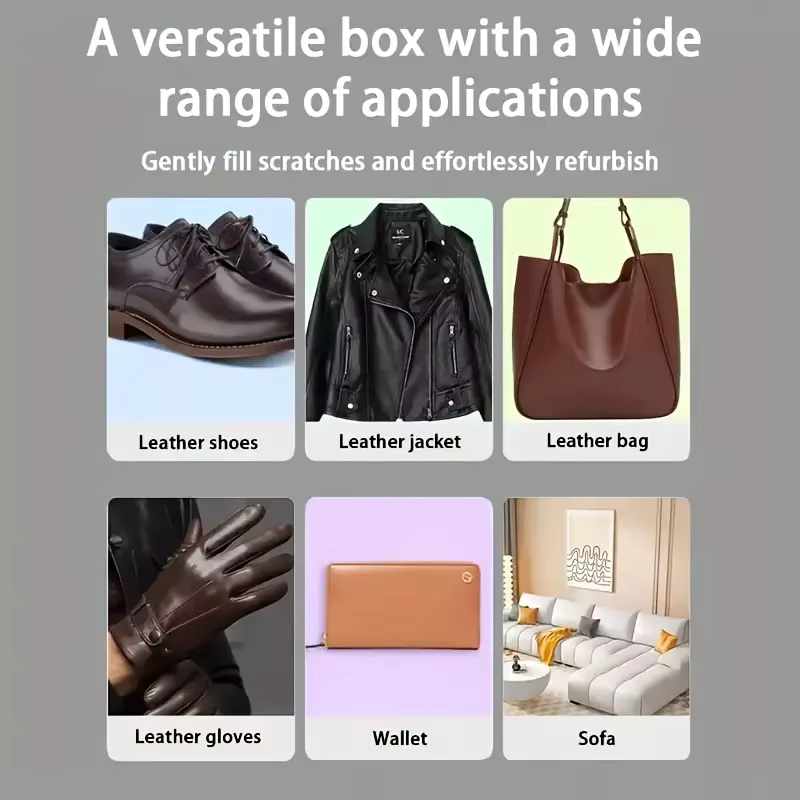 Crème réparatrice de couleur pour cuir – Colorant polyvalent pour chaussures, sacs, canapés et cuir rayé | Réparations d'usure, de fissures et de décoloration