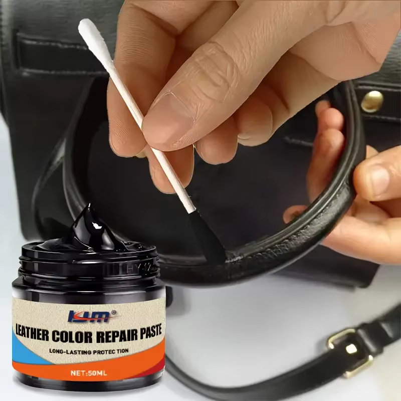 Crème réparatrice de couleur pour cuir – Colorant polyvalent pour chaussures, sacs, canapés et cuir rayé | Réparations d'usure, de fissures et de décoloration