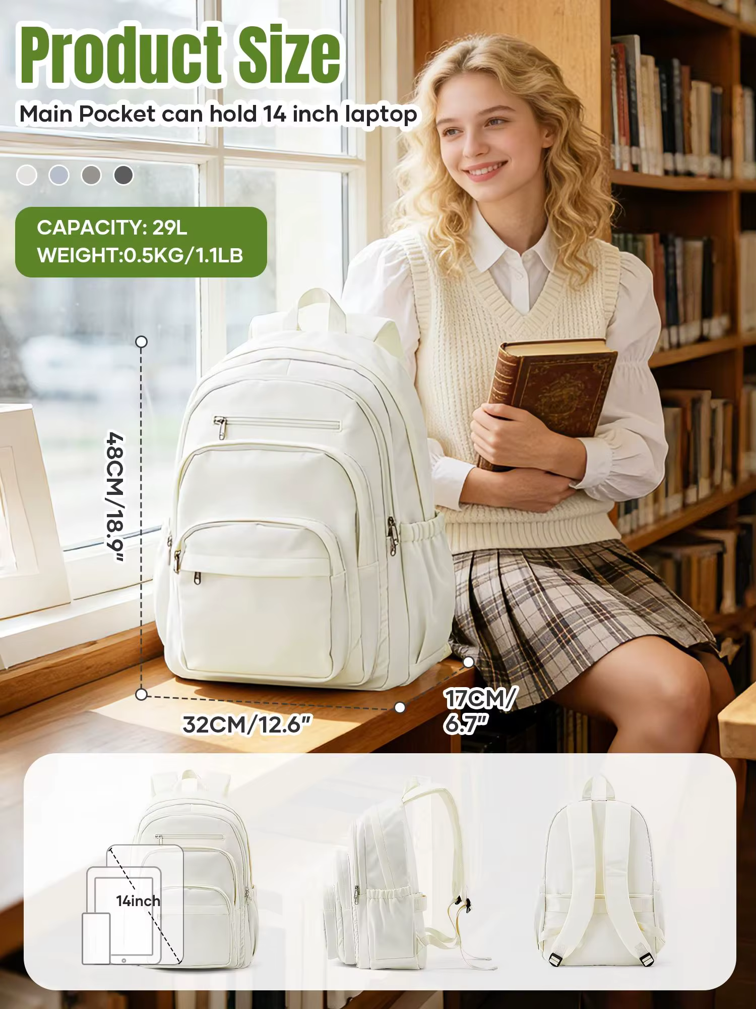 Sac à dos pour étudiante