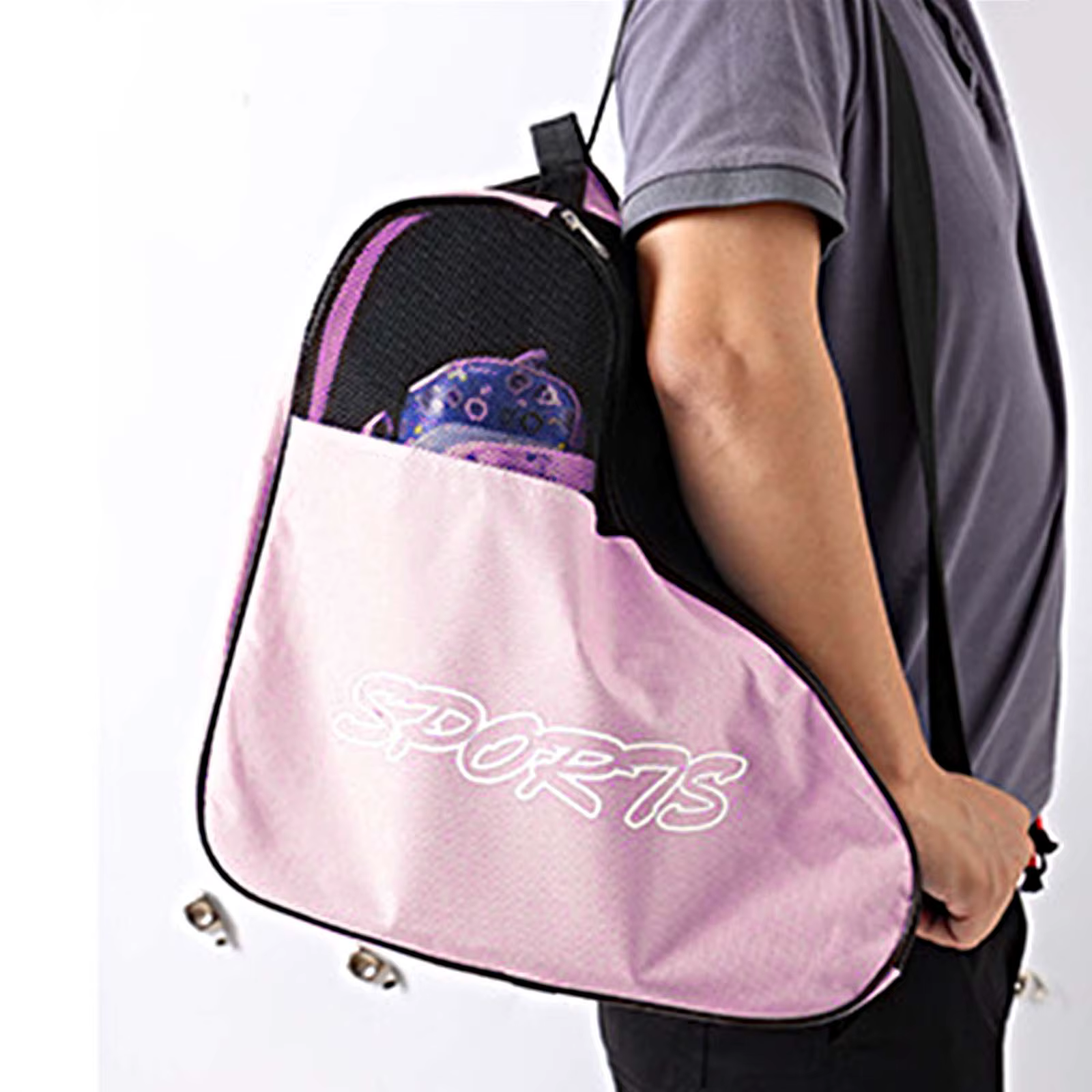 Sac de rangement respirant pour chaussures de patinage, sac à main Portable pour patins à roulettes, fourre-tout pratique pour enfants, sac de transport pour cadeaux