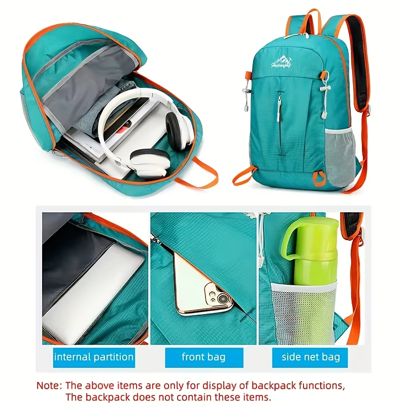Sac à dos pliable Portable pour femmes et hommes