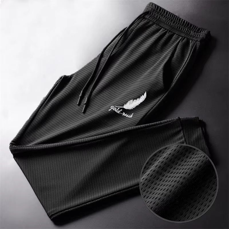 Pantalon léger à séchage rapide pour homme, mode, randonnée, jogging, course à pied, respirant, entraînement, salle de sport, rinçage, pantalon athlétique noué