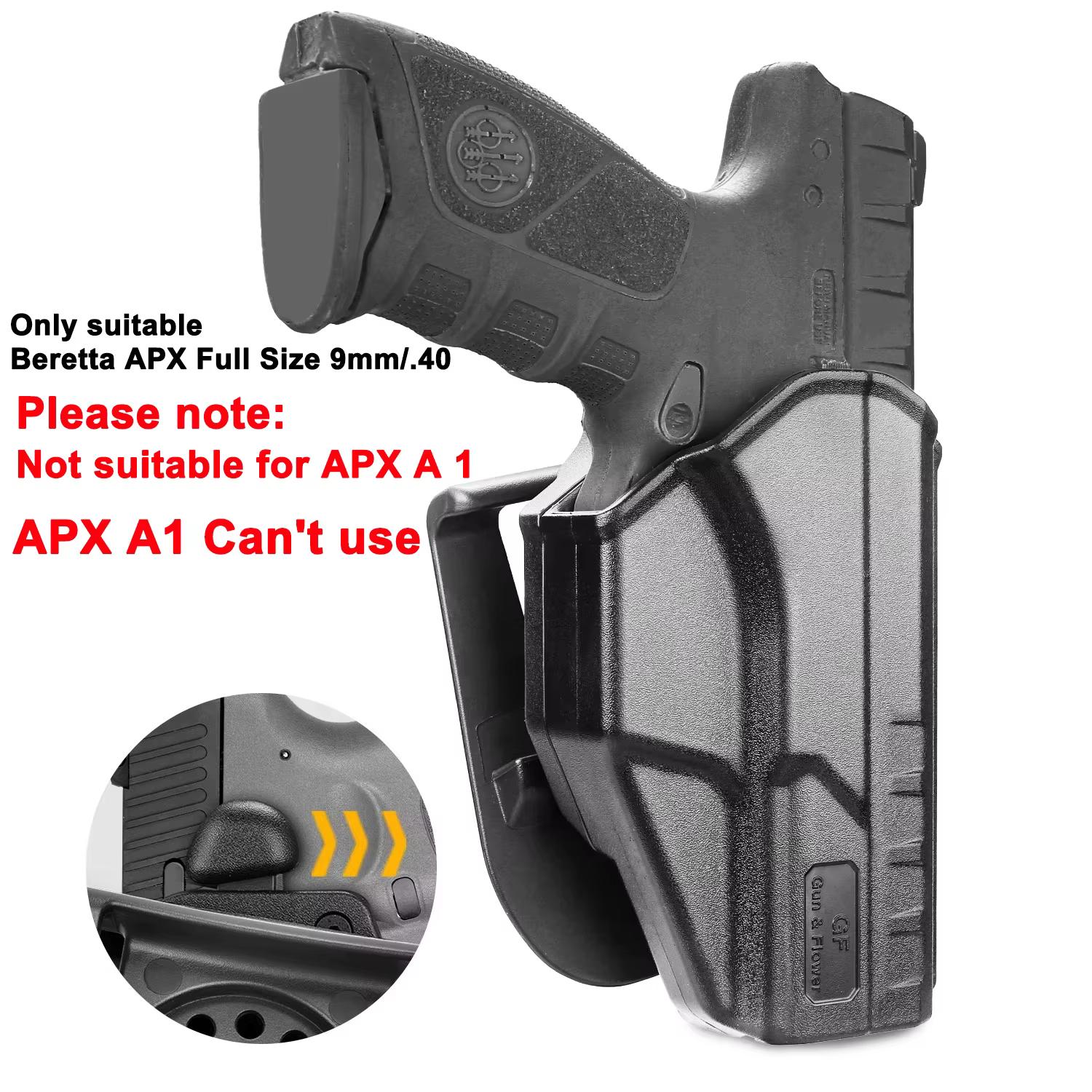 Étui Beretta APX, (non adapté à Beretta APX A1)