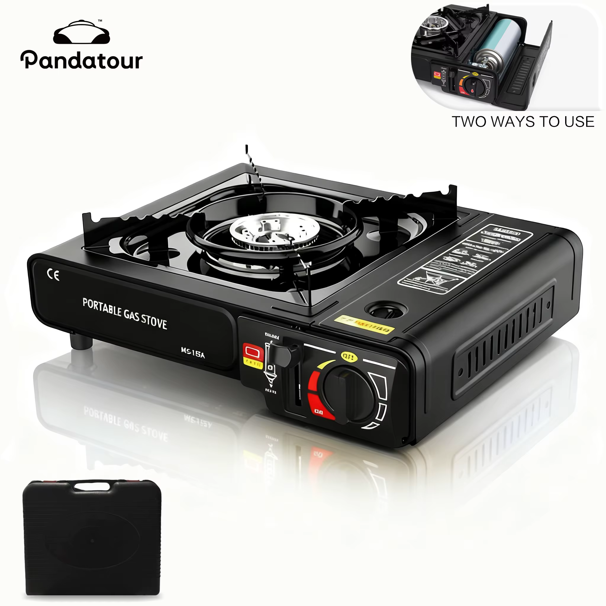 Réchaud à gaz portable Pandatour pour le camping