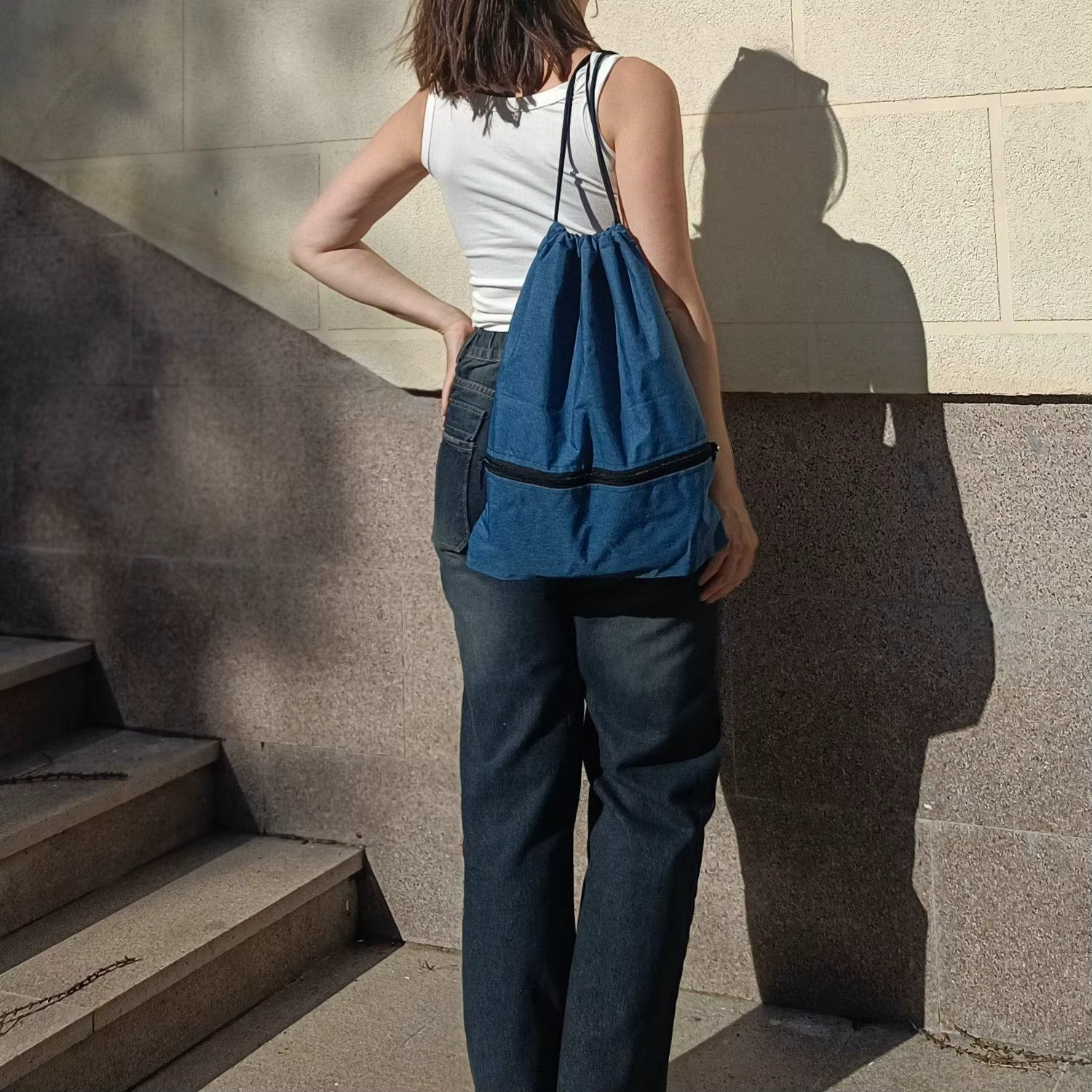 Sac à dos à cordon de serrage super stylé pour hommes et femmes
