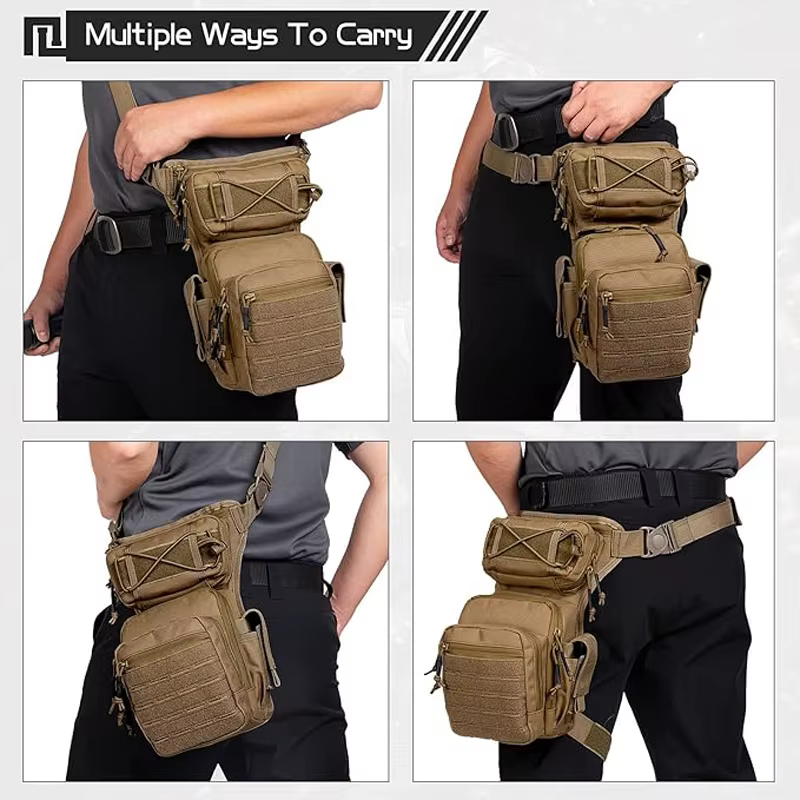 VOTAGOO sac de jambe tombante pour hommes femmes militaire tactique cuisse Pack pochette multifonctionnel paquet tactique en plein air randonnée cuisse sac