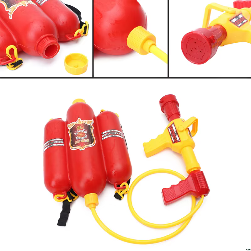 Sac à dos de feu pistolet à eau grande capacité pompier pistolets à eau retirer tir été piscine plage jeux d'eau jouet de plein air enfants cadeau