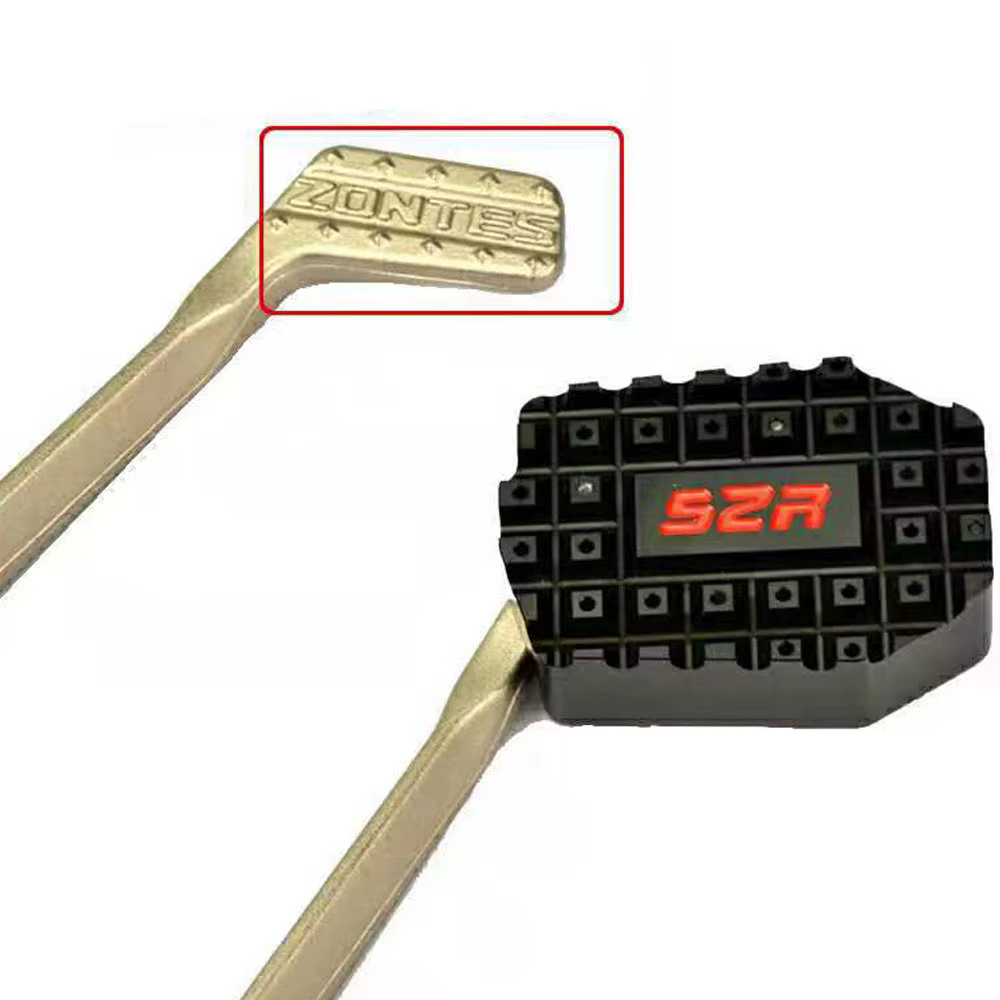 Extension de pédale de levier de frein à pied arrière pour Zontes ScramJeff 125, extension d'agrandissement, rallonge de plaquette de frein arrière, convient à Zontes ScramJeff 125