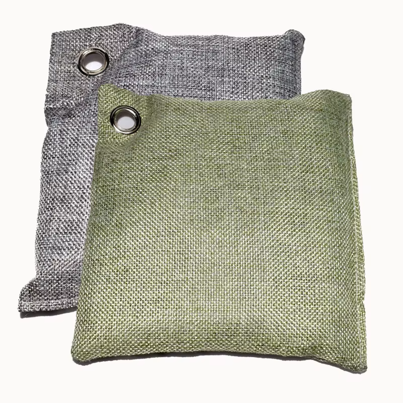 Sac de charbon de bambou actif, 100/200g, assainisseur d'air naturel, cuillère à soupe, éliminateur d'odeurs et absorbeur d'humidité