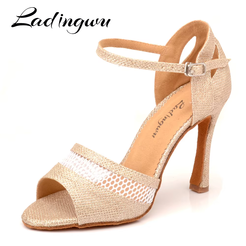 Ladingwu-Chaussures de danse en maille respirante pour femmes