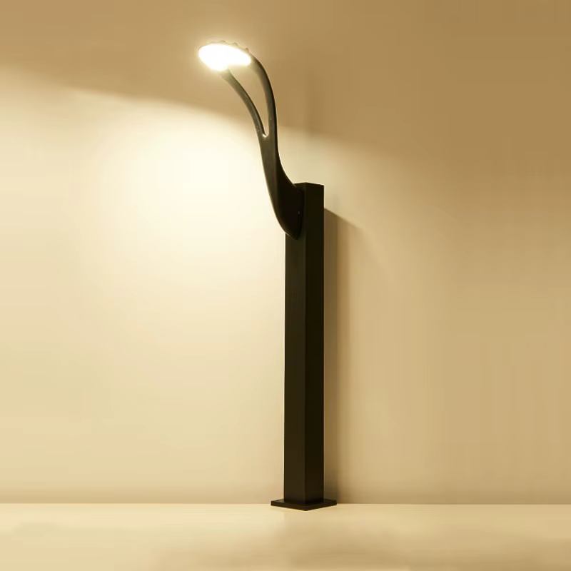 Lampadaire d'extérieur étanche à mât haut pour cour, parc, jardin, villa, 0,9 mètre