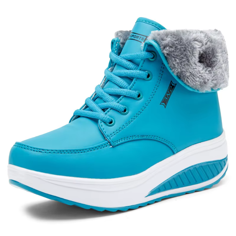 2025 chaussures femme hiver chaud plate-forme femmes bottes de neige en peluche femme espadrilles décontractées à lacets bottines femmes chaussures WSH3418