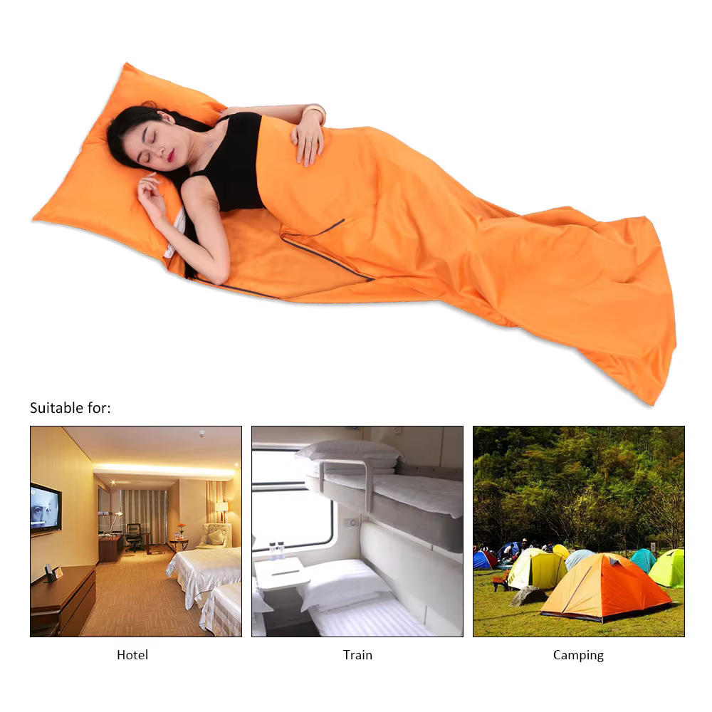 Tomshoo 70*210CM sac de couchage Portable voyage en plein air Camping randonnée Polyester Pongee sac