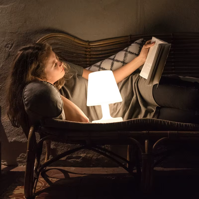 Lampe de table LED extérieure avec télécommande