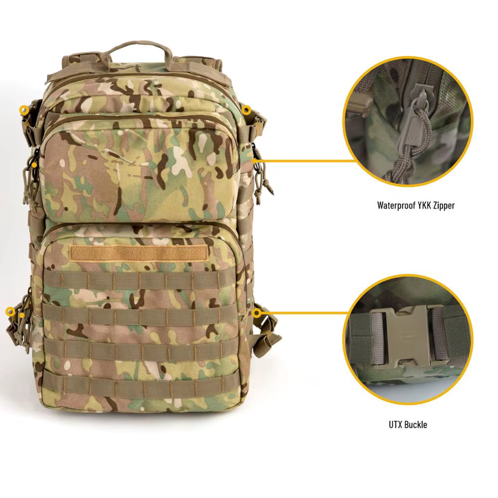 Akmax sac à dos militaire FILBE sac à dos tactique d'assaut 30L sac d'hydratation militaire Portable pour hommes pour Camping randonnée
