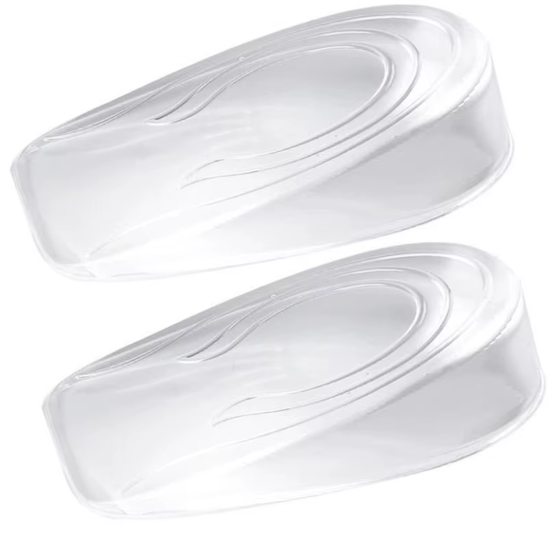 Semelle intérieure en Gel de Silicone pour augmenter la hauteur, Inserts de levage du talon, protection des pieds des chaussures, coussin élastique, Support de voûte plantaire pour unisexe
