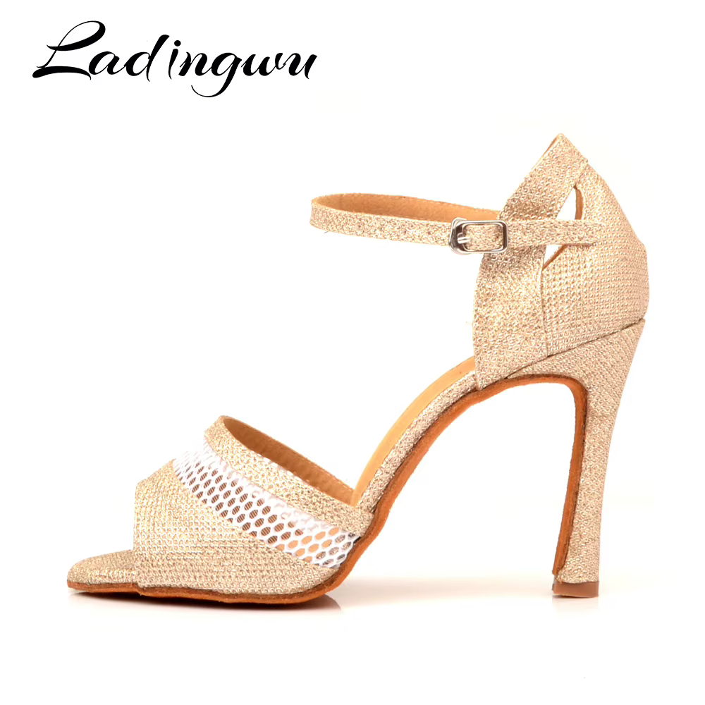 Ladingwu-Chaussures de danse en maille respirante pour femmes
