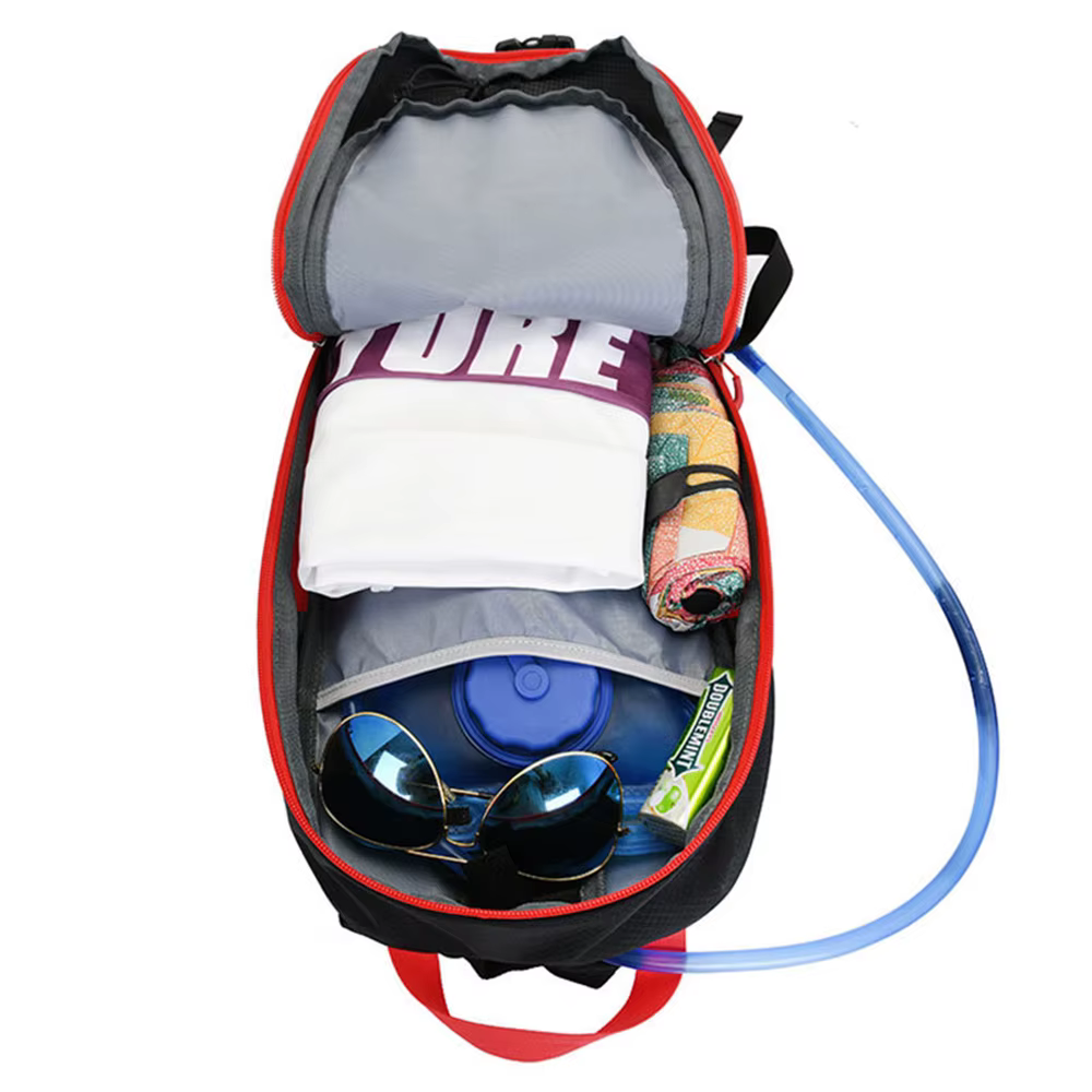 Nouveau sac à dos de vélo vtt 10L avec bandes réfléchissantes de nuit conception de sangle de casque Sports de plein air cyclisme sacs à dos de course sacs