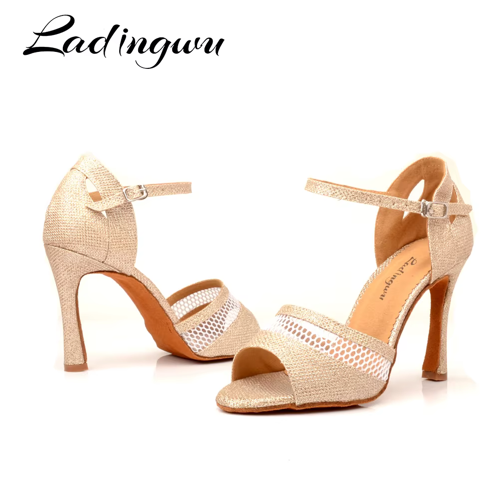 Ladingwu-Chaussures de danse en maille respirante pour femmes