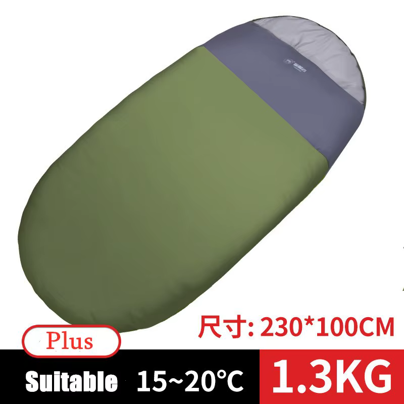 Sac de couchage portable en coton chaud étanche pour adultes