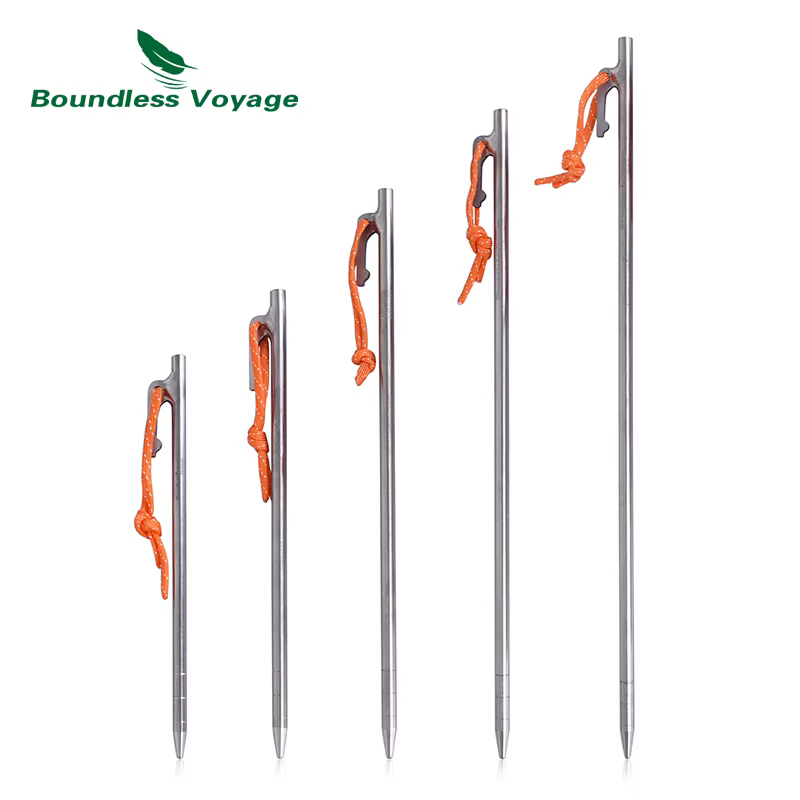 Boundless Voyage-Piquets de tente en titane coupe-vent