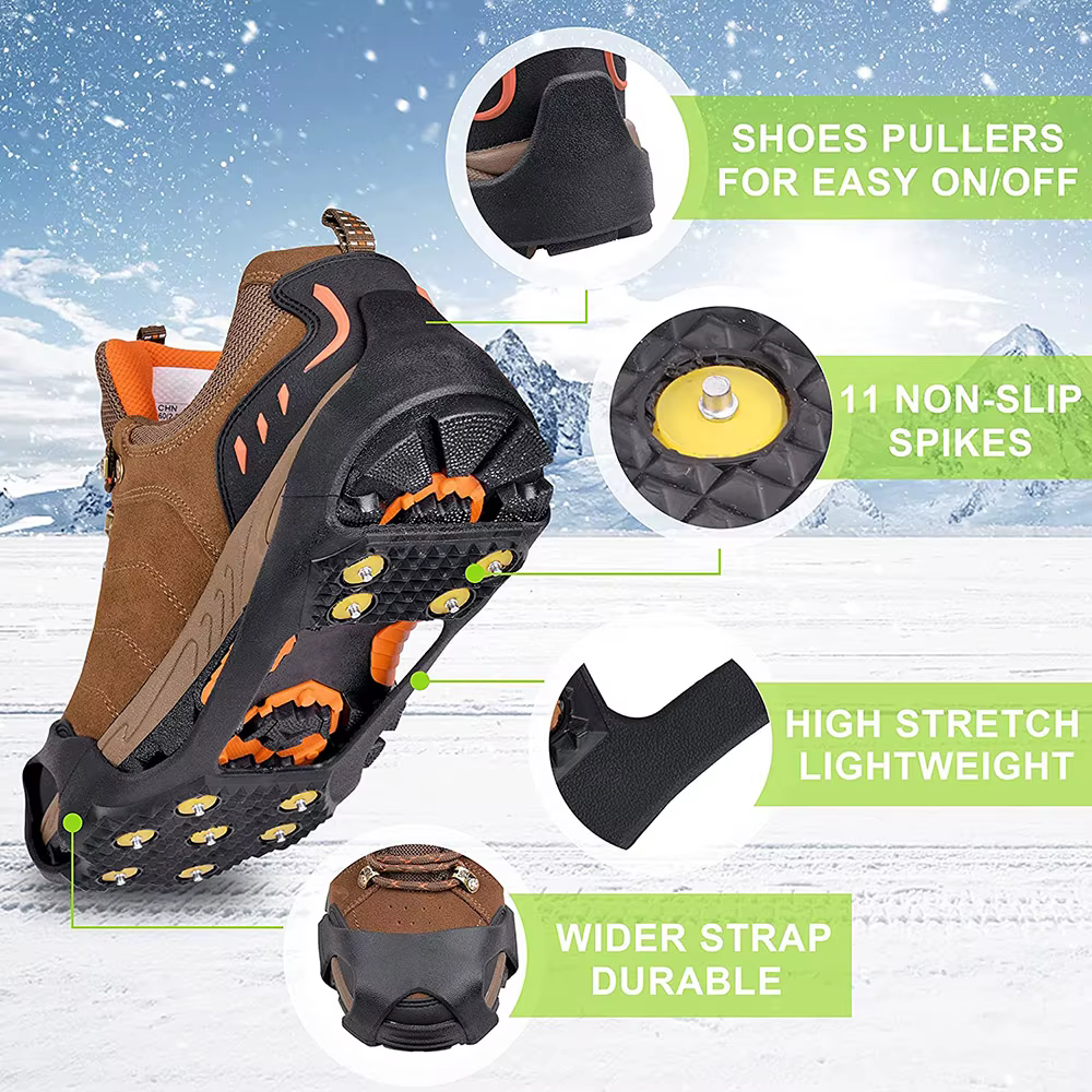 Crampons à glace pour chaussures et bottes