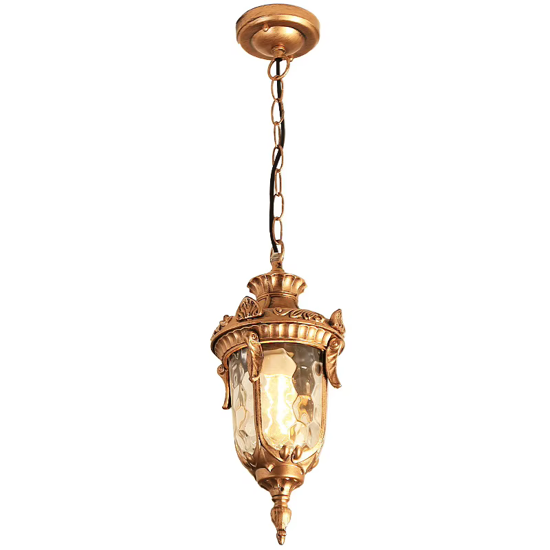 Lustres en verre Vintage boule lampe suspendue extérieure balcon raisin étanche en aluminium E27 ampoule jardin lampe suspendue Loft