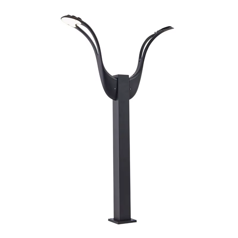 Lampadaire d'extérieur étanche à mât haut pour cour, parc, jardin, villa, 0,9 mètre