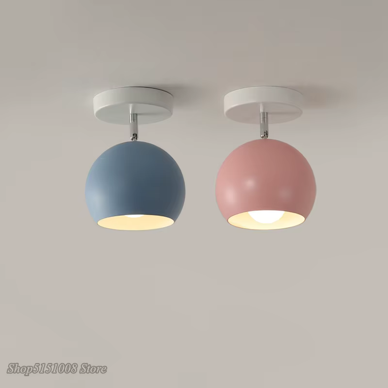 Plafonnier LED Macaron au Design Nordique Moderne, Luminaire Décoratif d'Nik, Idéal pour un Salon, une Chambre à Coucher