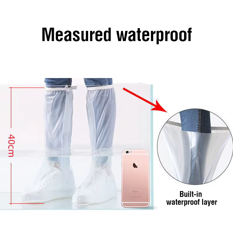 Couvre-chaussures imperméable à tube haut