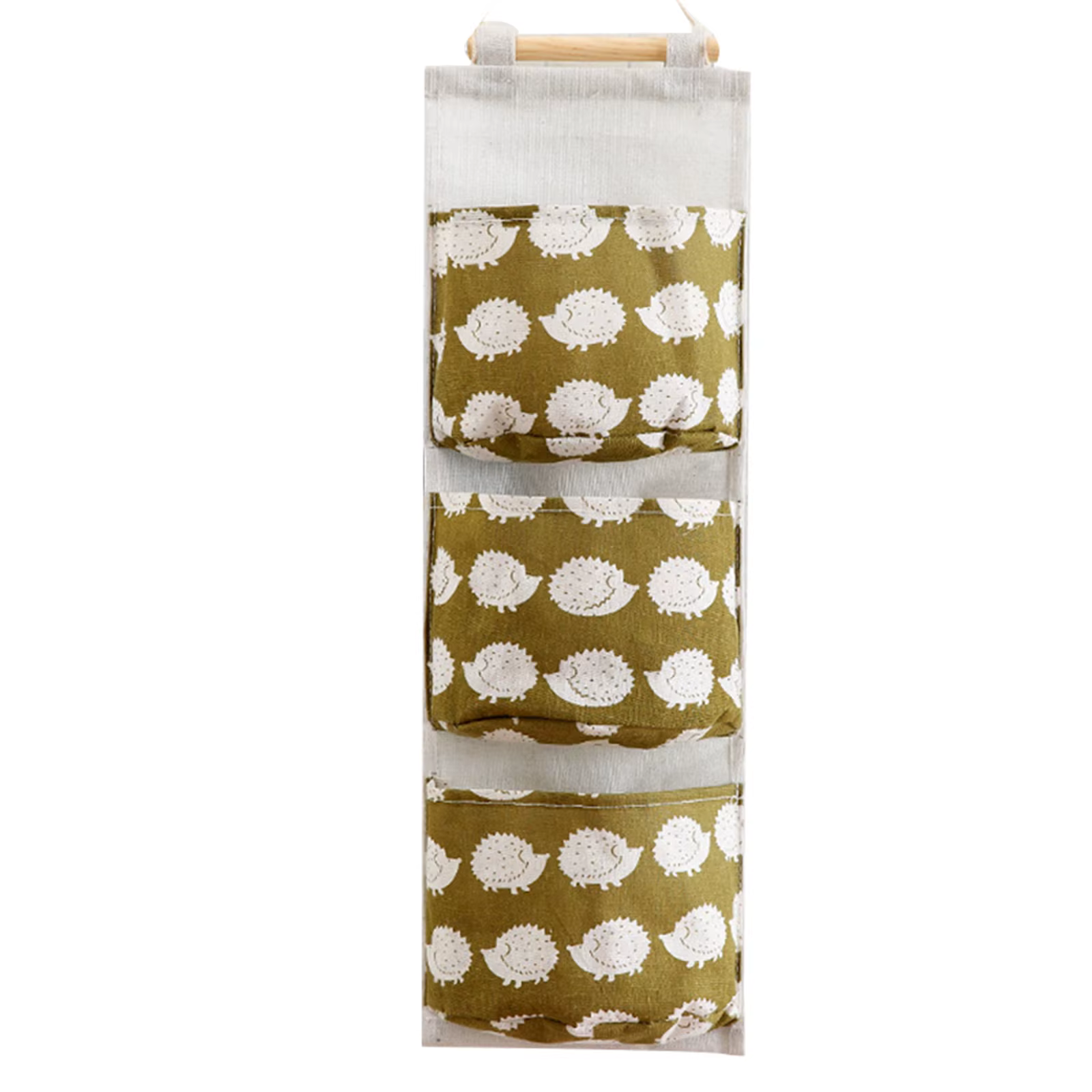 Sac de rangement mural avec 3 poches, tissu en lin, étanche, porte murale, placard, organisateur suspendu pour chambre à coucher, salle de bain, LBS