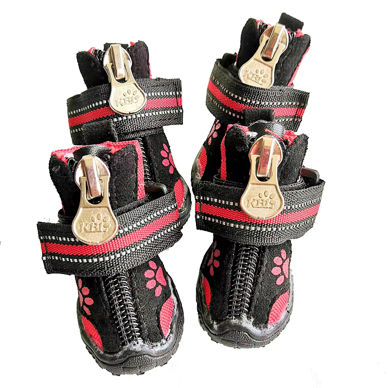 Bottes imperméables coordonnantes résistantes à l'usure pour petits et grands chiens, chaussures pour animaux de compagnie, Golden Retriever, Mullabrador 8 TANLarge, Marge chaude, hiver