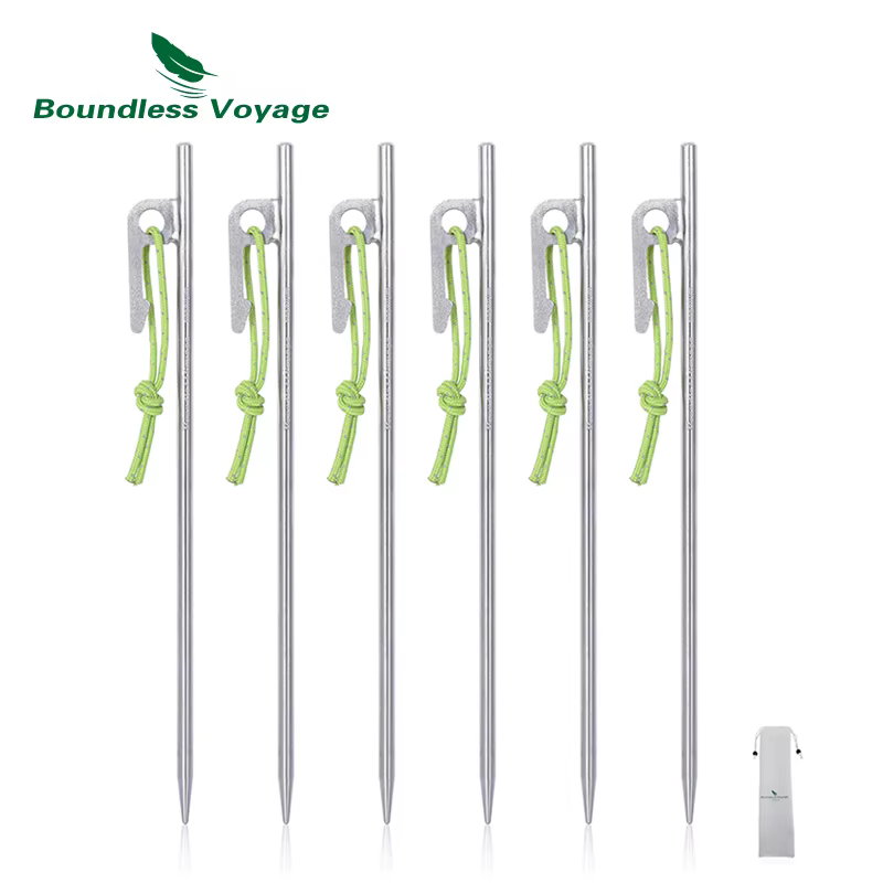 Boundless Voyage-Piquets de tente de camping en titane