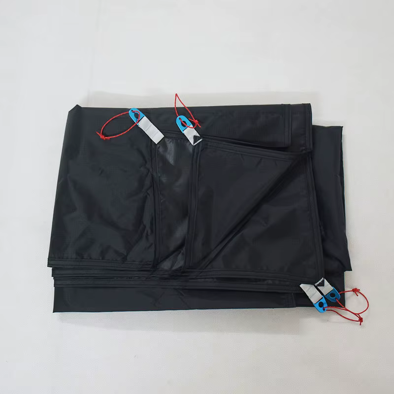 Version améliorée 220 grammes 3F UL Gear 15D Silnylon 220x170 cm Qiongkong Tapis de sol pour tente 3 personnes