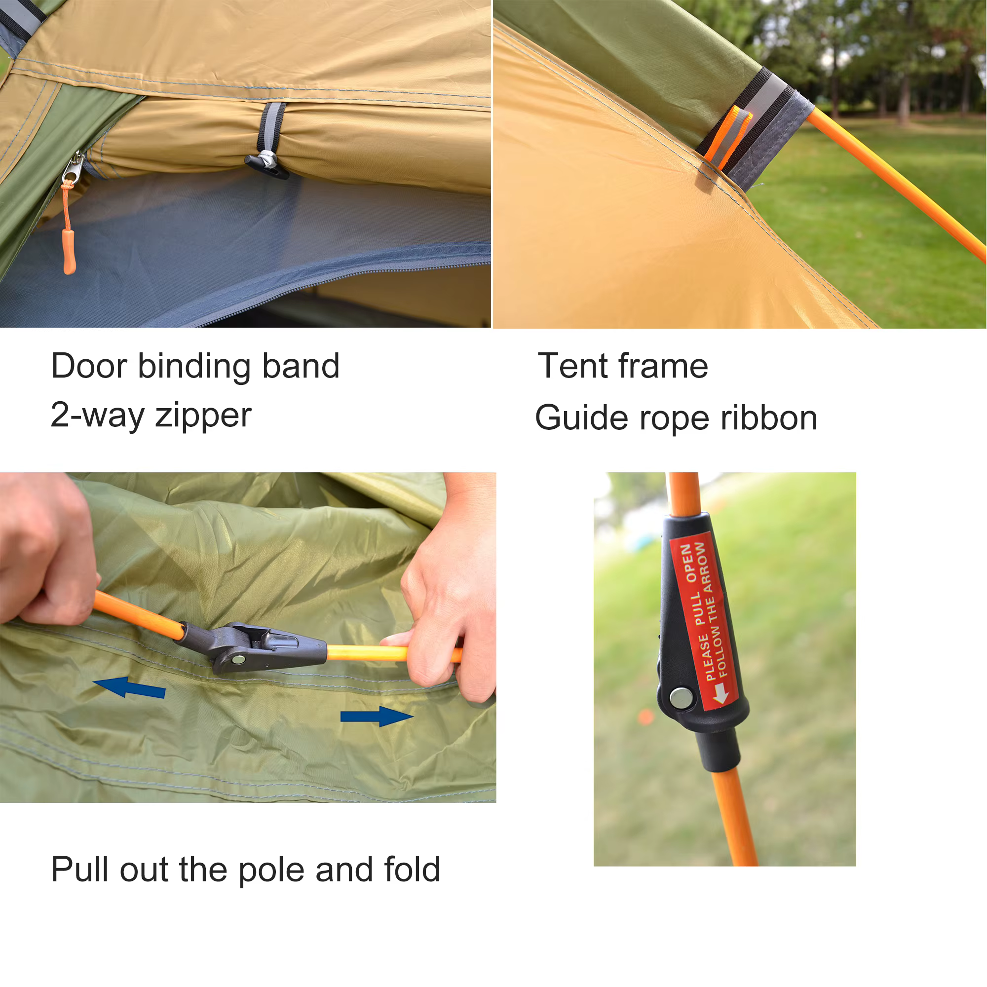 Desert & Fox-Tente Pop-up existent pour Camping Instantané
