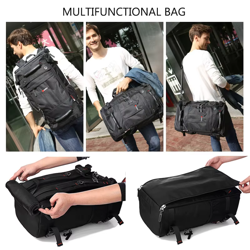 KAKA 50L étanche voyage sac à dos hommes femmes multifonction 17.3 sacs à dos d'ordinateur portable mâle extérieur sac à bagages mochilas meilleure qualité