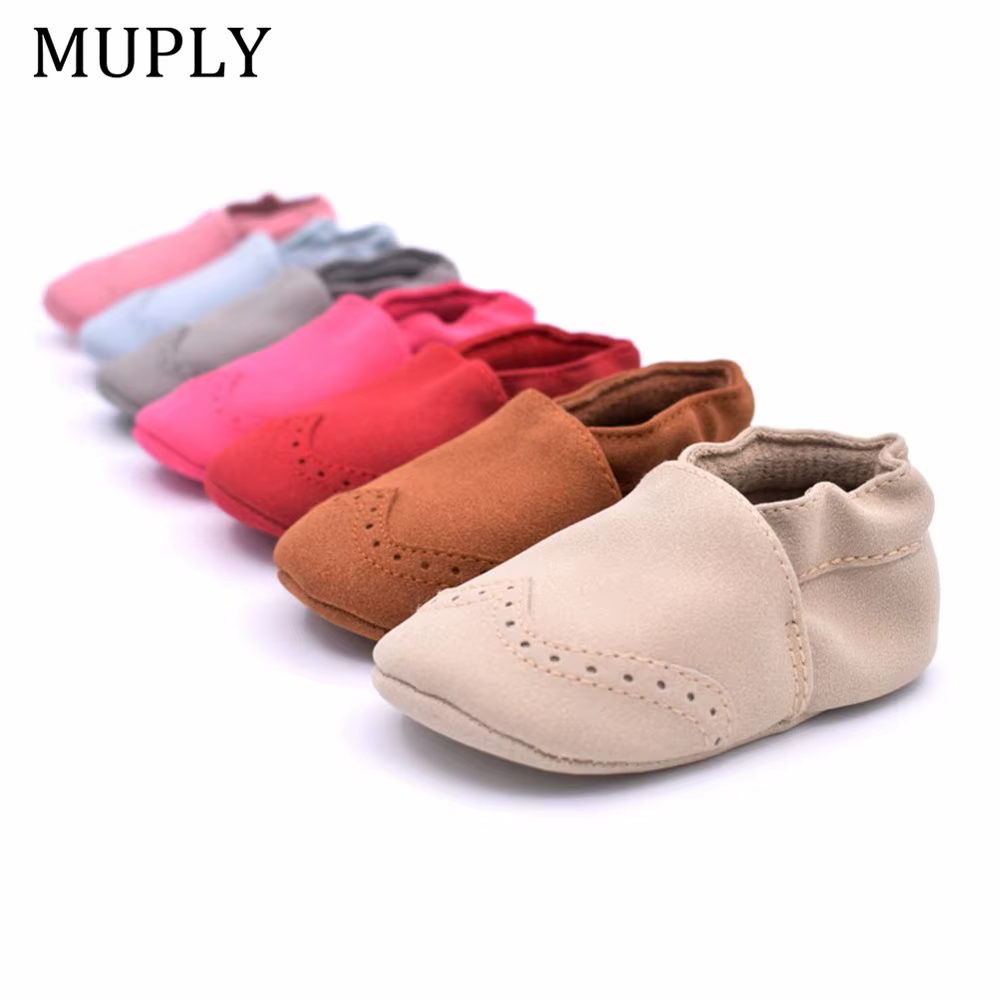 Chaussures en cuir nubuck pour bébé,souliers pour enfant, nouveau-né, garçon, fille, mocassins, semelle souple, premiers pas, 0 à 18 mois, haute qualité,